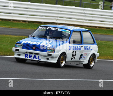 Fino a Bechtolsheimer, MG Metro Turbo, Storico Touring Car Challenge, 1966- 1990, Silverstone Classic 2016, 60's automobili, Chris McEvoy, cjm-fotografia, Foto Stock