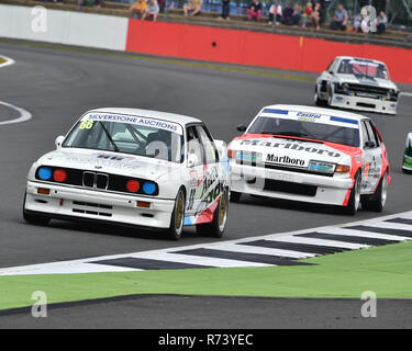 Nick Balena, Harry Balena, BMW M3 E30, vincitori, Storico Touring Car Challenge, 1966- 1990, Silverstone Classic 2016, 60's automobili, Chris McEvoy, cjm-phot Foto Stock