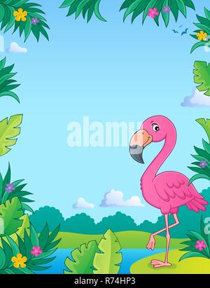 Flamingo argomento immagine 2 Foto Stock