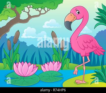 Flamingo argomento immagine 4 Foto Stock