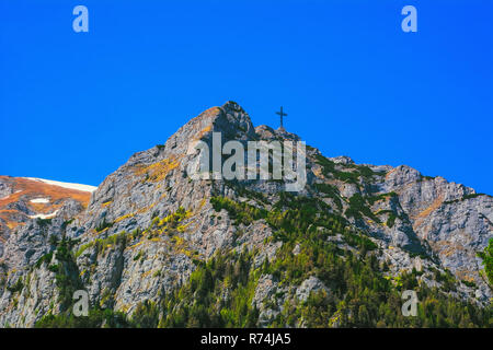 Caraiman Peak nelle montagne di Bucegi Foto Stock