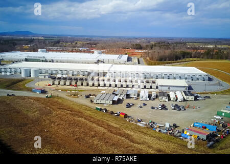 Attrezzatura ausiliaria di energia solare di impianto di alimentazione Foto Stock