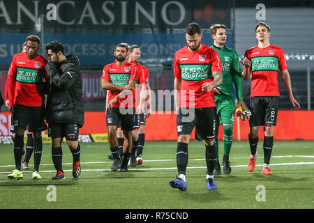 Utrecht, Paesi Bassi. Il 7 dicembre 2018.Stadion De Vliert Keuken Kampioen Divisie, NEC giocatori sconsolato dopo la partita persa (3-2) durante il match Den Bosch - NEC Credito: Pro scatti/Alamy Live News Foto Stock