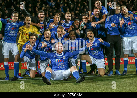 Utrecht, Paesi Bassi. Il 7 dicembre 2018.Stadion De Vliert Keuken Kampioen Divisie, Den Bosch giocatori celebrando la vittoria dopo il gioco (3-2) durante il match Den Bosch - NEC Credito: Pro scatti/Alamy Live News Foto Stock