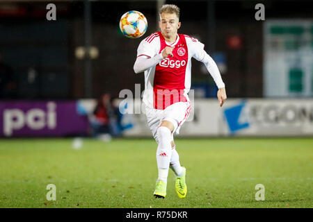 AMSTERDAM , 07-12-2018 , Sportpark De Toekomst , olandese , calcio Keuken Kampioen divisie , Stagione 2018 / 2019. Jong Ajax player Vaclav Cerny durante il match Jong Ajax vs TOP Oss Foto Stock