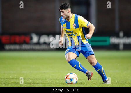 AMSTERDAM , 07-12-2018 , Sportpark De Toekomst , olandese , calcio Keuken Kampioen divisie , Stagione 2018 / 2019. durante la partita Jong Ajax vs TOP Oss Foto Stock
