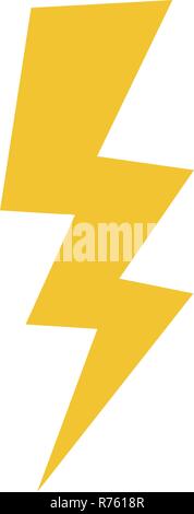 Fumetto thunder icona isolato Illustrazione Vettoriale