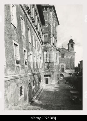 Umbria Terni Giove Palazzo Ducale, questa è la mia Italia, il paese italiano di storia visiva, vedute dell'esterno del xvii secolo architettura del palazzo. Foto 1985 Foto Stock