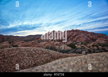 Tramonto a Joshua Tree National Park in ventinove Palms, CA Foto Stock