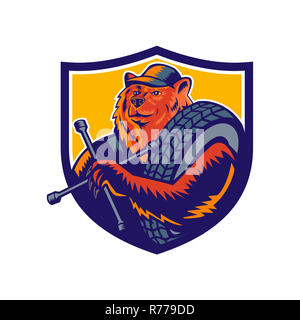 Bear Tireman Crest Foto Stock