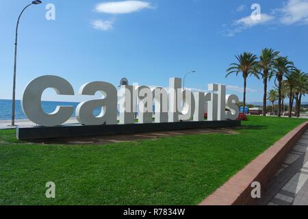 Lungomare di cambrils,Costa Daurada Foto Stock