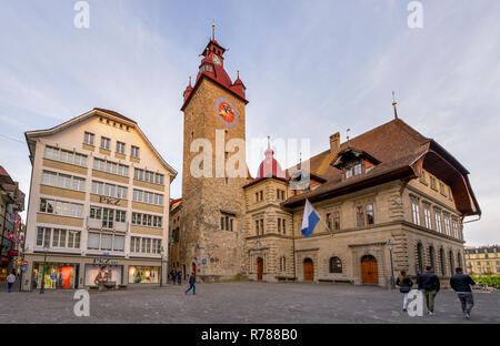 Passeggiando per il centro. Lucerna Foto Stock