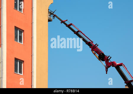 Sito in costruzione e la gru Foto Stock