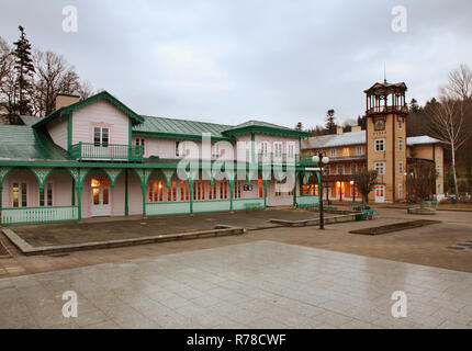 Jozef Dietl quadrato in Iwonicz-Zdroj. Polonia Foto Stock