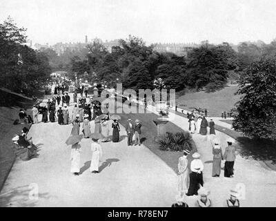 Ampia passeggiata, Miller Park, Preston Foto Stock