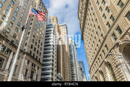 New york grattacieli di Manhattan. Inverno Foto Stock