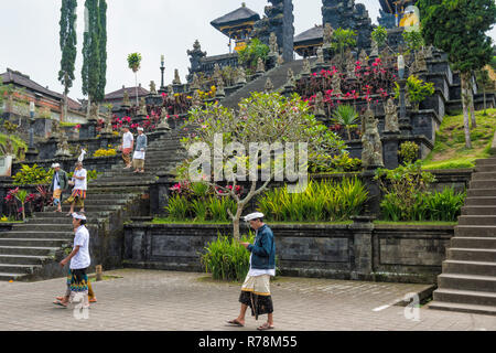 Pura Besakih tempio complesso, Bali, Indonesia Foto Stock