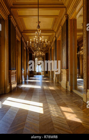 Corridoio, Opera Garnier, Parigi, Francia Foto Stock