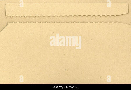 Cartoncino marrone in cartone ondulato texture utili come uno sfondo Foto Stock