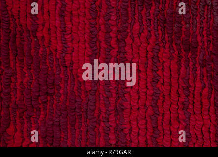 Tappeto rosso sfondo texture, tappeto rosso la texture Foto Stock
