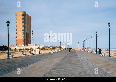 Il boardwalk in Asbury Park, New Jersey. Foto Stock