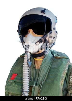L'aria pilota da caccia manichino isolato Foto Stock