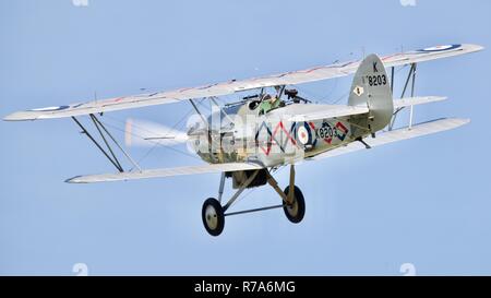 1937 Hawker Demon K8203 volare al vecchio Operaio Foto Stock