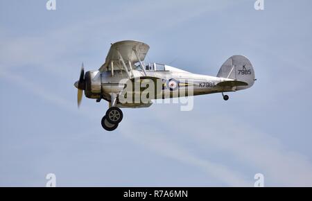 Gloster Gladiator visualizzazione al 2018 Corteo militare al vecchio Operaio Foto Stock