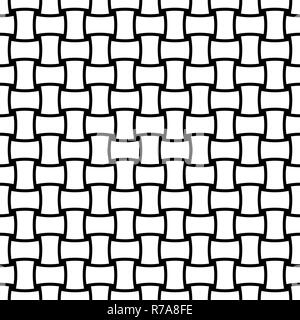 Seamless pattern astratti in bianco e nero Foto Stock