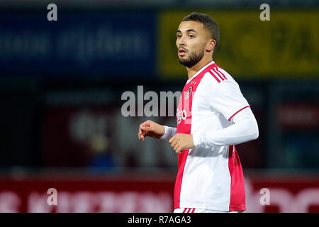 ZWOLLE , 08-12-2018 , MAC3PARK stadion , Stagione 2018 / 2019 , olandese Eredivisie . Lettore Ajax Zakaria Labyad durante il match PEC Zwolle - Ajax Foto Stock