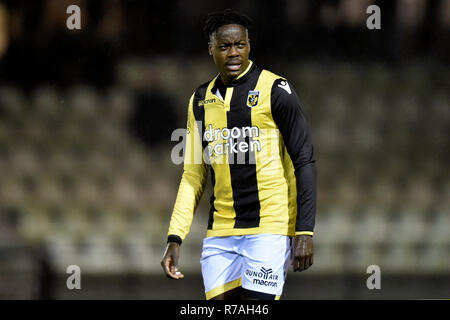 ARNHEM, 08-12-2018, Papendal, stagione 2018 / 2019, olandese Tweede Divisie, Jong Vitesse player Richie Musaba durante il match Jong Vitesse - Scheveningen 2-1 Foto Stock