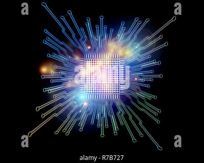 Accelerazione del processore digitale Foto Stock