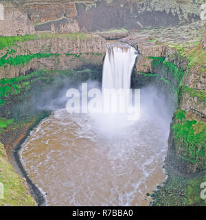 palouse cade sul fiume palouse vicino washtucna, washington Foto Stock