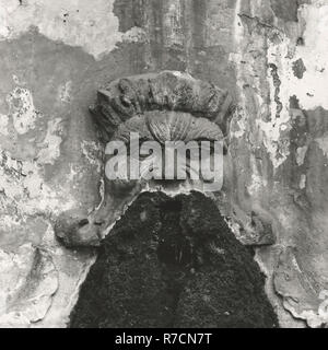 Lazio Roma Roma Ponteficio Ateneo Angelicum, questa è la mia Italia, il paese italiano di storia visiva, vista dell accademia della facciata, con delle viste di dettaglio di creste, portico statua e fontana. Impossibile verificare la fontana della posizione in questo monumento. Queste viste parte della sequenza numerica per la SS. Domenico e Sisto, che è vicino alla porta. Foto Stock