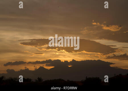Volcan de Izalco, Cerro Verde y Volcan de Santa Ana (Ilamatepec) Foto Stock