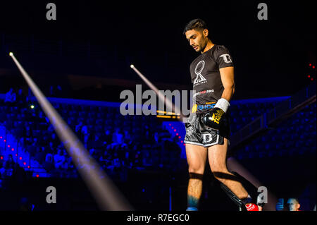 Rotterdam, Paesi Bassi 08 dicembre 2018 Kickboxing Gloria 62 Hamicha Foto Stock