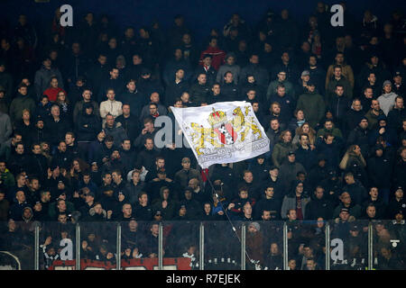 ZWOLLE, 08-12-2018, MAC3Park Stadium, stagione 2018 / 2019, olandese Eredivisie, Ajax tifosi durante la partita PEC Zwolle - Ajax 1-4. Foto Stock