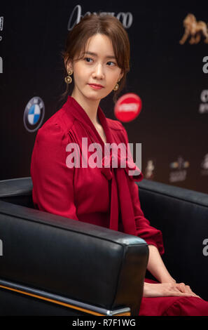 Macao,Macau SAR,Cina.8 DICEMBRE 2018. Corea del Sud attrice e cantante Yoon-Ah Im presso il Festival Internazionale del Film e premi a Macao Foto Stock
