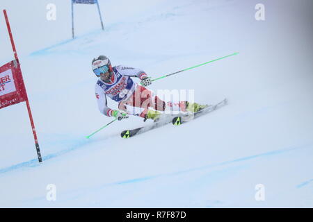 08 dic. 2018 Val d'Isère, Francia. Roland Leitinger dell'Austria sci Slalom Gigante maschile Audi FIS Coppa del Mondo di Sci Alpino 2019 Sport Sport invernale Foto Stock