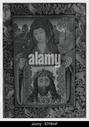 San Veronica holding 'Sudarium' (velo con l'immagine di Cristo) Foto Stock