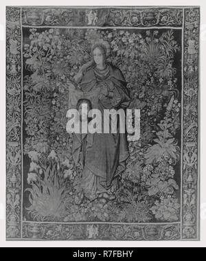 San Veronica holding 'Sudarium' (velo con l'immagine di Cristo) Foto Stock