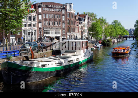 Il canale Prinsengracht in Amsterdam, Netherlandss Foto Stock