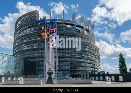 Il Parlamento europeo, Strasburgo, Alscace, Francia Foto Stock