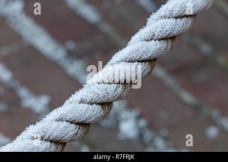 Inverno smerigliato corda close up per lo sfondo Foto Stock