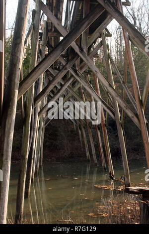 Il millenario della storica Morgan's Mill, Arkansas, USA Foto Stock