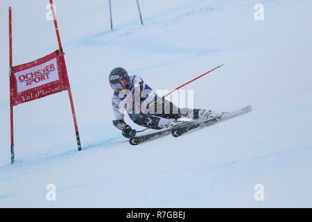 08 dicembre 2018 Val d'Isère, Francia. Ted Ligety sciatore alpino da USA a competere in slalom gigante maschile Audi FIS Coppa del Mondo di Sci Alpino 2019 Foto Stock