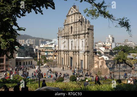 La chiesa di St Paul, Macau, Cina. Foto Stock