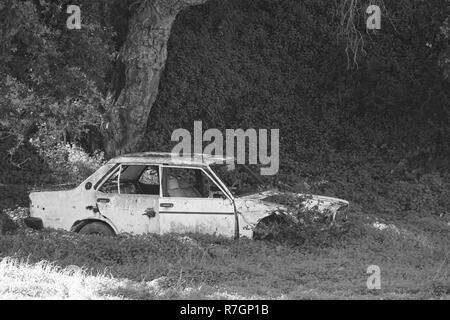 Abbandonata la sede 131. Marbella, Spagna. Foto Stock