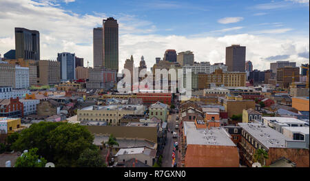 Il suo è un pulito e nitido vista aerea del centro urbano per la città nucleo centrale di New Orleans in Louisiana Foto Stock