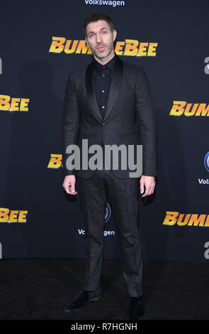 Hollywood, California, USA. Il 9 dicembre, 2018. Travis Knight arriva per la premiere del film 'Bumblebee' presso il Teatro Cinese. Credito: Lisa O'Connor/ZUMA filo/Alamy Live News Foto Stock